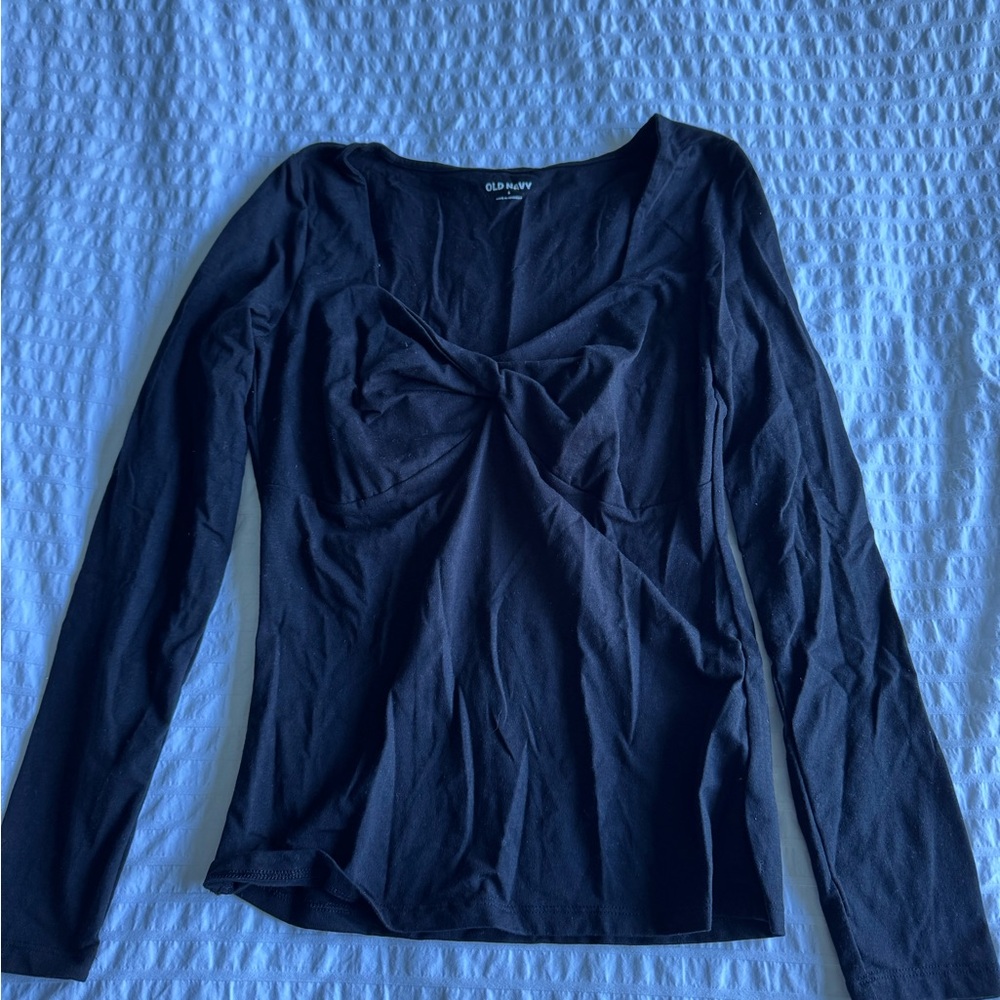 Old Navy Women's Black Long Sleeve Top